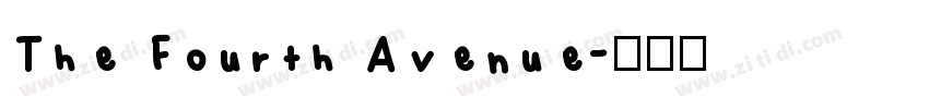 The Fourth Avenue字体转换